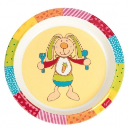 Melaminový talířek pro děti zajíček Rainbow Rabbit - 0 ks