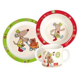 Melaminový set nádobí pro děti myška FouFouDou - 0 ks