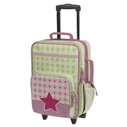 Dětský kufr na kolečkách Starlight magenta - 0 ks