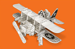 Kartonový model Letadlo