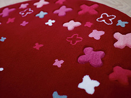 Dětský koberec Bloom Filed červená ESP-2980-04