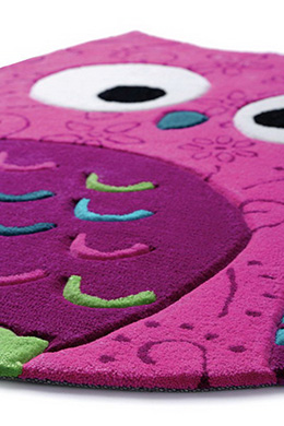 Dětský koberec Little Owl růžová SM-3659-04