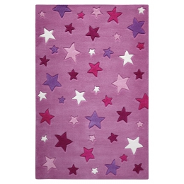 Dětský koberec Simple Stars růžová 1 SM-3984-09 - 1 ks