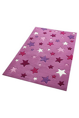Dětský koberec Simple Stars růžová 1 SM-3984-09