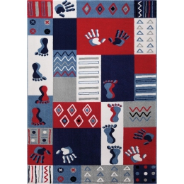 Dětský koberec Hands and Feet modrý 2 WH-0761-03 - 1 ks