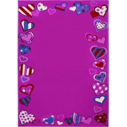 Dětský koberec Just Hearts růžový 1 WH-0766-03 - 1 ks