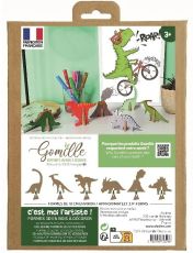 Kreativní dřevěná sada k dotvoření Gomille - Dinosauři - 1 ks