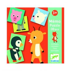 Djeco Pexeso - Memo - Puzzle Zvířátka