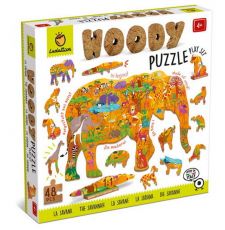 Ludattica Dřevěné puzzle Safari