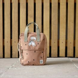 Dětský batoh Mini Square Backpack Happy Prints caramel