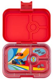 Yumbox Krabička na svačinu - svačinový box Panino - Roar red Race cars